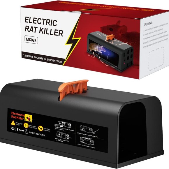 Electric Rat Trap, Powerful Indoor Rodent Zapper with 3900V High-Voltage Shock - Picture 1 of 5